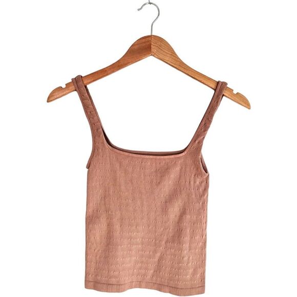 FREE PEOPLE SQUARE ONE SEAMLESS CAMI IN NUDE Medium Large SOLD OUT - Picture 2 of 3